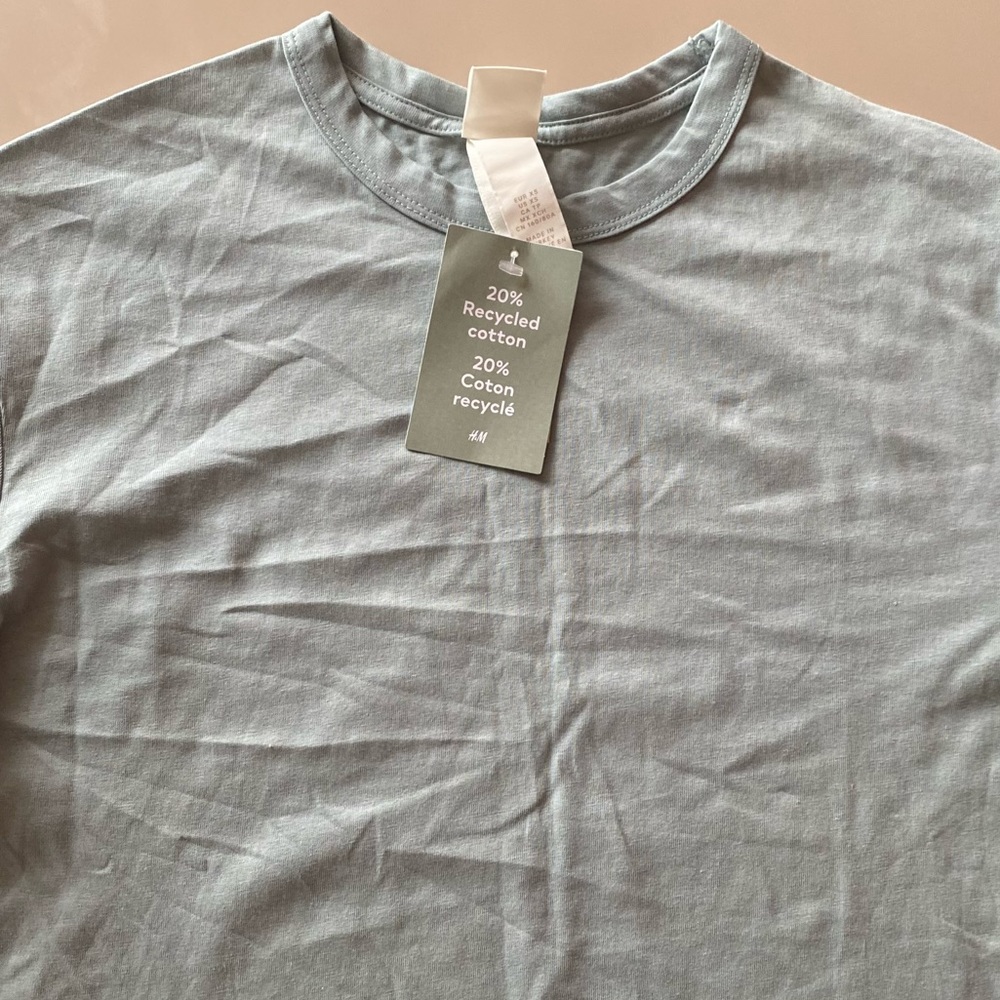 Light Blue H&M Short Sleeve TShirt Dress *size XS*